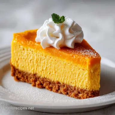 5-Minute Pumpkin Cheesecake Recipe with Libby's Pumpkin Puree - No-Bake Recipe Card