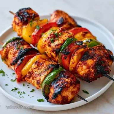 Affordable Grilled Kabobs for 8 Skewers Recipe Card