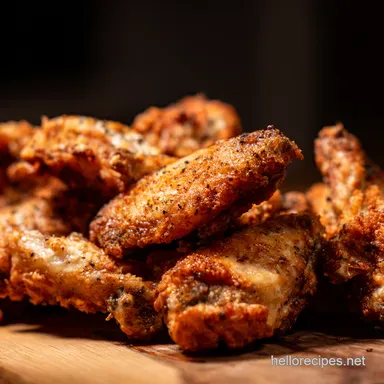 Crispy Air Fryer Chicken Wings Garlic Parmesan Perfection Recipe Card