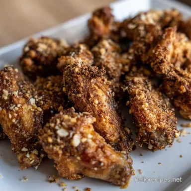 Crispy Air Fryer Chicken Wings Garlic Parmesan Perfection