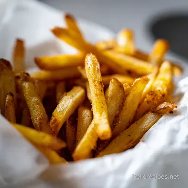 Air Fryer Homemade Fries Crispy Golden Goodness Recipe Card