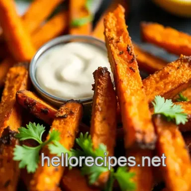 Sweet Potato Air Fryer Fries: Crispy Perfection! Recipe Card