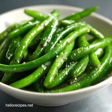 Steamed Green Beans: Bright Zesty Al Dente Recipe Recipe Card
