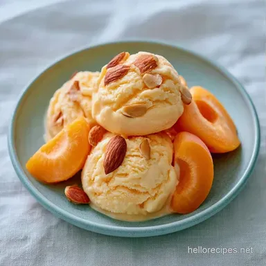 Almond Apricot Ice Cream: Creamy Recipe Card