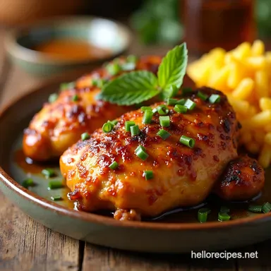 HAWAIIAN CHICKEN Island Flavor in Aloha in 30 Minutes Recipe Card
