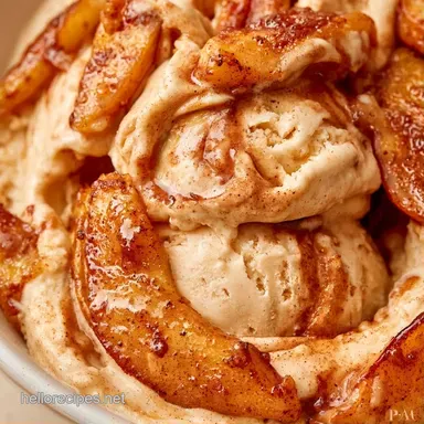 Creamy Apple Cinnamon Ice Cream Recipe Card