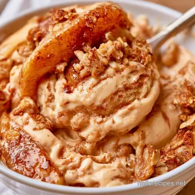 Apple Crisp Ice Cream for 10 Scoops Recipe Card