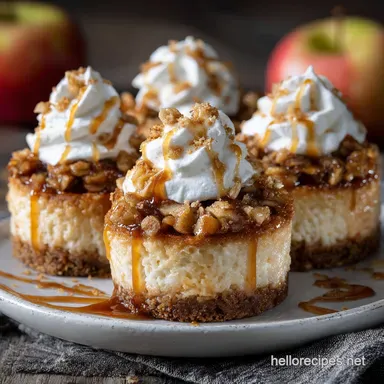 Apple Crisp Mini Cheesecakes: Easy Fall Dessert Recipe