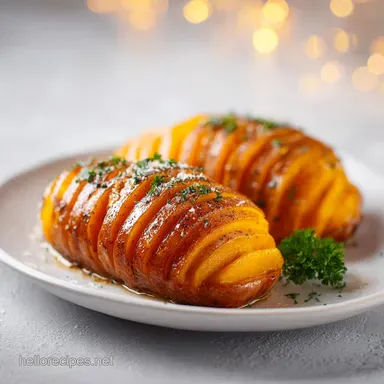 Stuffed Butternut Squash with Sausage: For 4 Servings Recipe Card