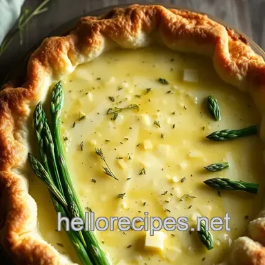 Spring's Best Asparagus Recipe: Gruyere Tart with Lemon-Herb! Recipe Card