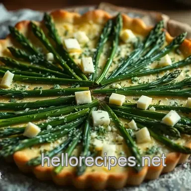 Spring's Best Asparagus Recipe: Gruyere Tart with Lemon-Herb! Recipe Card