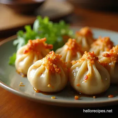 Authentic Chicken Momos Recipe Steamed to Perfection Recipe Card