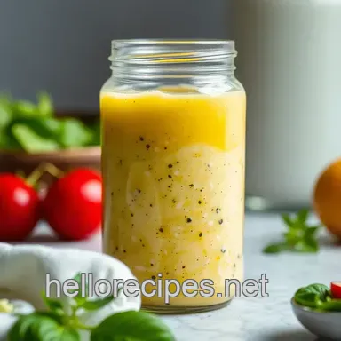 Sunshine in a Jar: Greek Salad Dressing Recipe Perfection Recipe Card