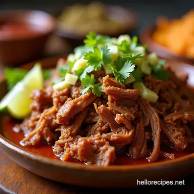 Shredded Meat Birria The Real Deal Jaliscos Best Recipe Card