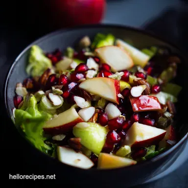 Autumn Apple Salad My Apple Cider Vinegar Dressing Secret Recipe Card