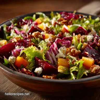 Autumn Chopped Salad Recipe Healthy Harvest with Maple Vinaigrette Recipe Card