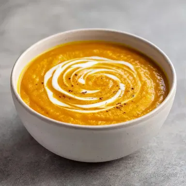 Autumn Roasted Vegetable Soup with Squash Recipe Card