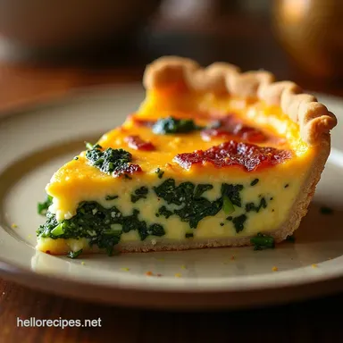 The Best Bacon and Spinach Quiche with Gruy&egrave;re Ultimate Brunch Bake Recipe Card