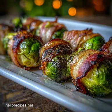 Bacon Wrapped Brussels Sprouts: Crispy Texture