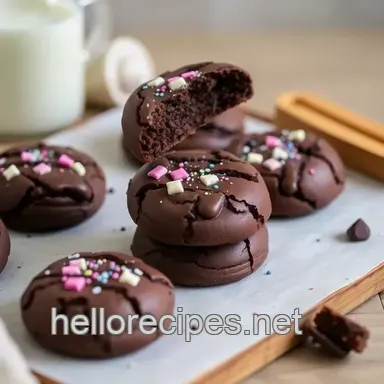 How to Bake Cosmic Brownie Cookies: Chewy & Delicious Treats Recipe Card