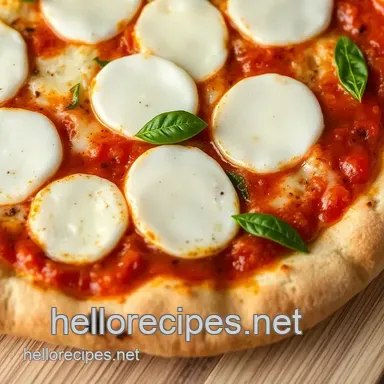 Joyful Homemade Fresh Mozzarella Pizza: How to Bake with Love Recipe Card