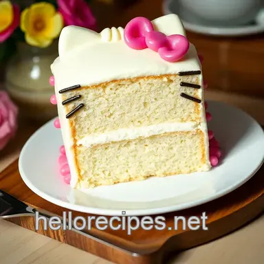 How to Bake Hello Kitty Cake - A Cute Delight for Birthdays! Recipe Card