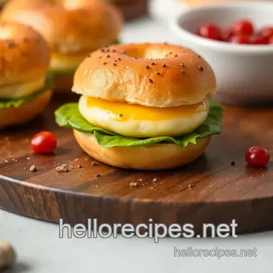 How to Bake Mini Bagel Breakfast Sliders: The Ultimate Family Treat! Recipe Card