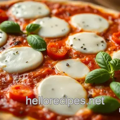 Easy & Delicious Bake Mozzarella Pizza with Fresh Toppings: A Family Favorite Recipe Card