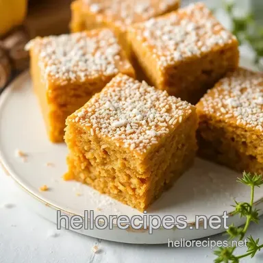 How to Bake Pumpkin Squares with Coconut Sugar: Easy Autumn Bliss! Recipe Card
