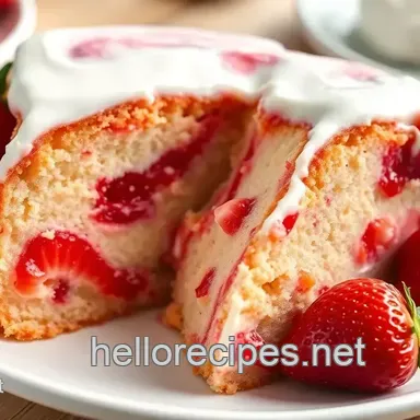 My Ultimate Bake Strawberry Earthquake Cake with Creamy Swirl Recipe Recipe Card