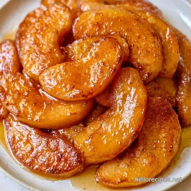Baked Cinnamon Apple Slices: 4 Servings Recipe Card