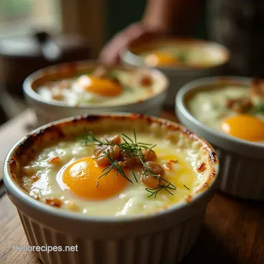 Foolproof Eggs en Cocotte Elegant Baked Egg Preparations Recipe Card