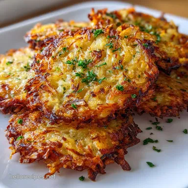 Baked Hash Browns: Crispy Oven Baked Recipe Card