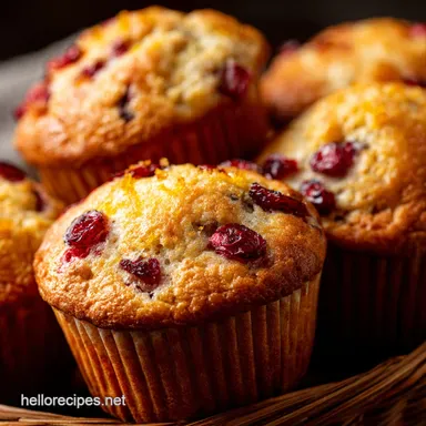 Cranberry Muffins: Tall, Bakery-Style Buttermilk Orange Zest