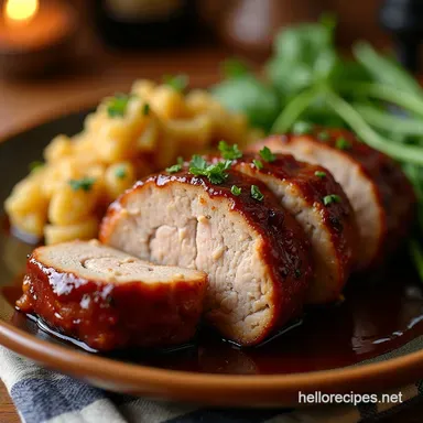 Easy SlowCooker Brown Sugar Balsamic Pork Tenderloin Recipe Card