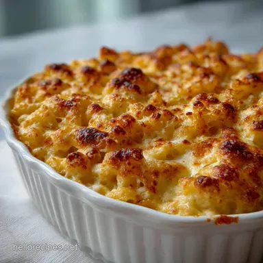 Macaroni and Cheese with Crispy Baked Crust Recipe Card