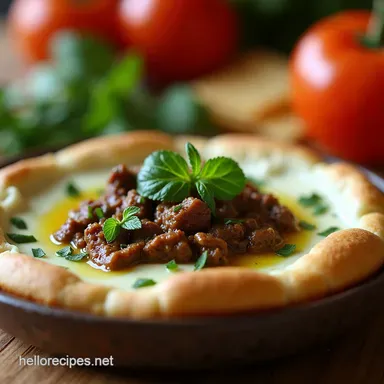 Beef Mint Labneh Dip A Deliciously Different Appetizer Recipe Card