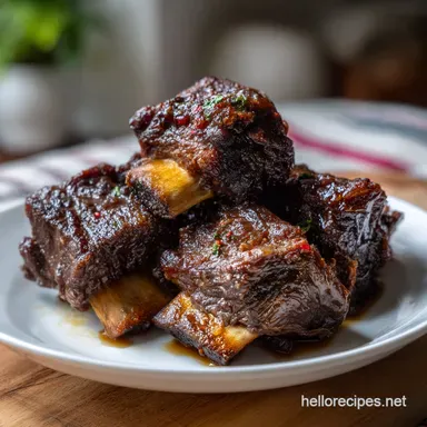 Beef Ribs Recipe Slow Cooker: Fall-Off-The-Bone Tender Recipe Card