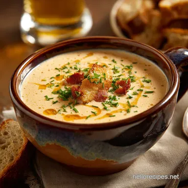 Beer Cheese Soup: The Ultimate Creamy, Non-Gritty Pub Classic Recipe Recipe Card