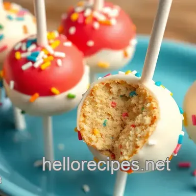 Colorful Funfetti Cake Pops: A Celebration of Flavor and Fun!