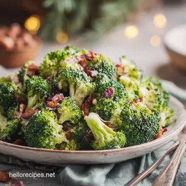 Broccoli Salad with Bacon in 30 Minutes Recipe Card
