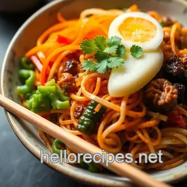 Bibimbap Recipe: Rainbow Bowl of Korean Comfort! Recipe Card
