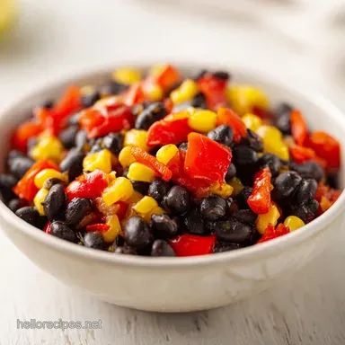 Black Bean and Corn Meal in 25 Minutes Recipe Card