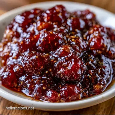 Black Mission Fig Jam in 25 Minutes Recipe Card