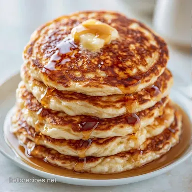 Blackstone Fluffy Pancakes for 4 Servings Recipe Card