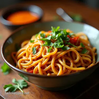 BlitzSpeed Shanghai Lo Mein 15 Minute Weeknight Dinner Recipe Card