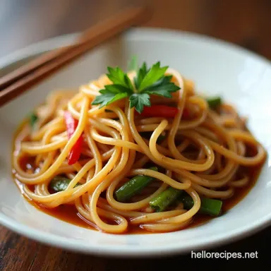 BlitzSpeed Shanghai Lo Mein 15 Minute Weeknight Dinner