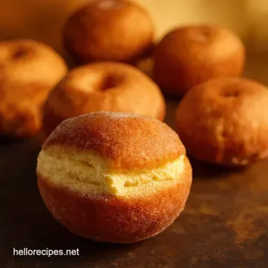 Bomboloni Bliss Irresistibly CreamFilled Italian Donuts Recipe Card