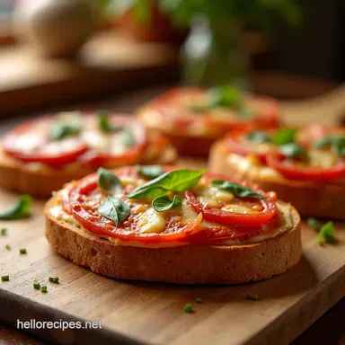 Bread Pizza Bonanza Easy Peasy Pizza on Toast Recipe Card
