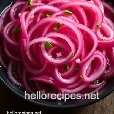 Quick Pickled Red Onions Recipe: Zesty Tang in Minutes! Recipe Card